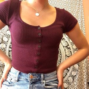 Cute Maroon shirt!